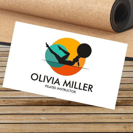 幾何クールピラテスインストラクター 名刺