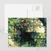 幾何グランジ抽象芸術1 ポストカード (正面/裏面)