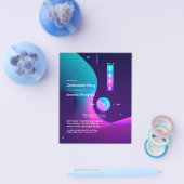 幾何グロー卒業パーティー チラシ (シングル)