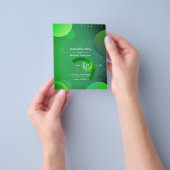 幾何グロー卒業パーティー チラシ (手)