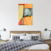 幾何コンテンポラリーカラフル図形 キャンバスプリント (インサイチュ (寝室))