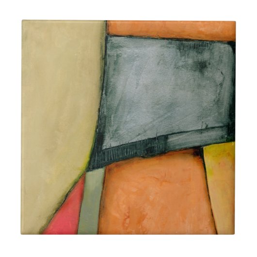 幾何コンテンポラリーカラフル図形 タイル (正面)