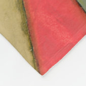 幾何コンテンポラリーカラフル図形 フリースブランケット (角)