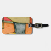 幾何コンテンポラリーカラフル図形 ラゲッジタグ (正面横)