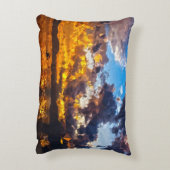 幾何サンセット装飾用クッション アクセントクッション (裏面(縦))