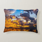 幾何サンセット装飾用クッション アクセントクッション (裏面)