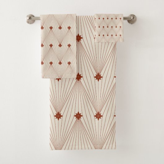 幾何シンプルエレガントクリスマスツリー バスタオルセット (インサイチュ)