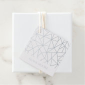 幾何シンプルブランディングホイルつるラベル フェイバータグ (箱)