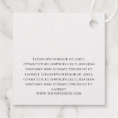 幾何シンプルブランディングホイルつるラベル フェイバータグ (裏面)