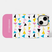 幾何シンプルモダン紙吹雪名 Case-Mate iPhoneケース (裏面 (横))