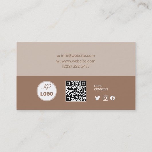 幾何シンプル的 名刺 (裏面)