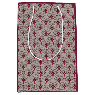 幾何スタイリッシュパターン、アールデコ。 ミディアムペーパーバッグ