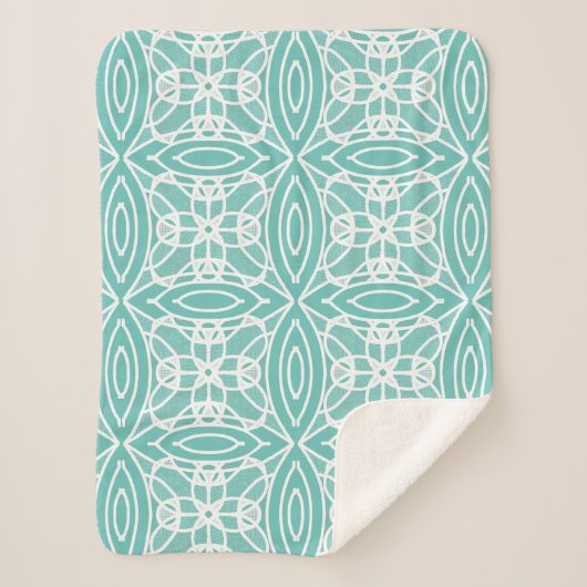 幾何スタイリッシュモダンデザイン シェルパブランケット (正面)