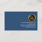 幾何スタイリッシュ学的パターン医療カウンセラー 名刺 (裏面)