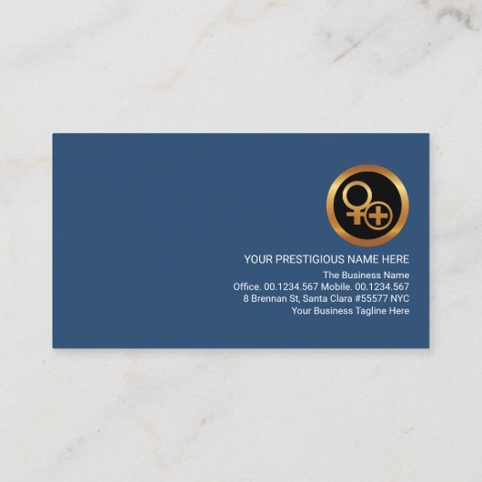 幾何スタイリッシュ学的パターン医療カウンセラー 名刺 (裏面)