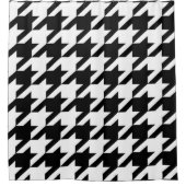 幾何スタイリッシュ白黒パタ千鳥格子のーン シャワーカーテン (正面)