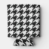 幾何スタイリッシュ白黒パタ千鳥格子のーン 缶クーラー (裏面)