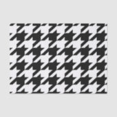 幾何スタイリッシュ白黒パタ千鳥格子のーン 薄葉紙 (正面)