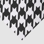 幾何スタイリッシュ白黒パタ千鳥格子のーン 薄葉紙 (詳細)