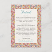 幾何スタイル銅金属結婚の エンクロージャーカード (正面)