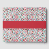 幾何スタイル銅金属結婚の ゲストブック (裏面)