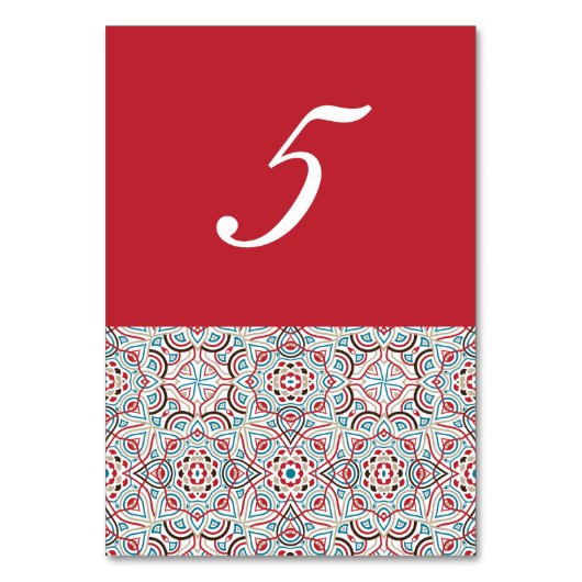 幾何スタイル銅金属結婚の テーブルナンバー (正面)