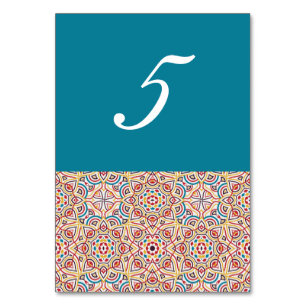 幾何スタイル銅金属結婚の テーブルナンバー