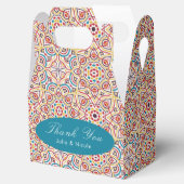 幾何スタイル銅金属結婚の フェイバーボックス (オープン)