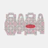 幾何スタイル銅金属結婚の フェイバーボックス (折り畳みなし)