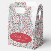 幾何スタイル銅金属結婚の フェイバーボックス (オープン)