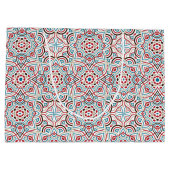 幾何スタイル銅金属結婚の ラージペーパーバッグ (裏面)