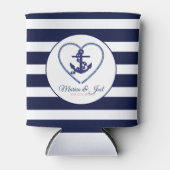 幾何ストライプいかり 缶クーラー (正面)