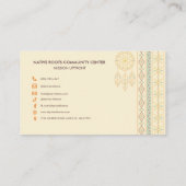 幾何ストライプミニマルモダン 名刺 (裏面)