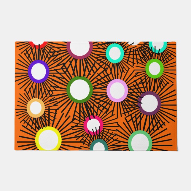 幾何スパイクボール ドアマット (正面)