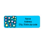 幾何スパイクボール ラベル (正面)