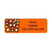 幾何スパイクボール ラベル (正面)