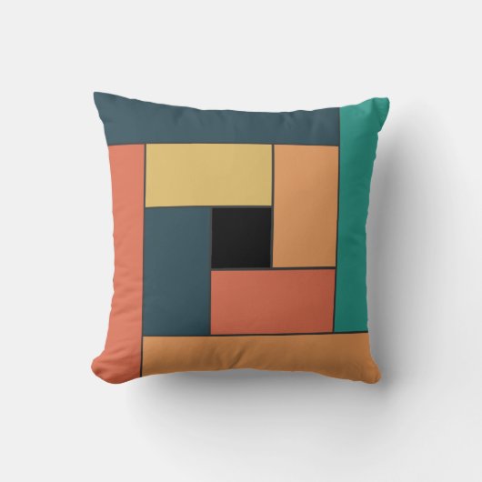 幾何タイルパターンver1 クッション (正面)