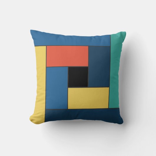 幾何タイルパターンver7装飾用クッション クッション (正面)