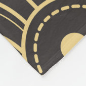 幾何タイルモダンパターン フリースブランケット (角)