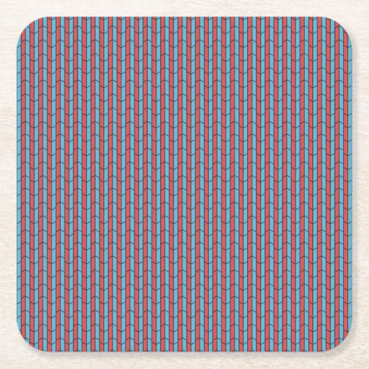 幾何タイル スクエアペーパーコースター (正面)