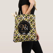 幾何タイル トートバッグ (クローズアップ)