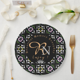 幾何タイル ペーパープレート