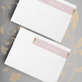 幾何ダスティーバラピンク金ゴールドギャツビー結婚ズ ラップアラウンドラベル