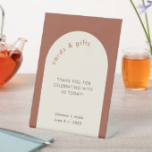 幾何テラコッタアー結婚チのギフトカード 台座サイン (インサイチュ)