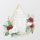 幾何テラリウムブルゴーニュフローラ開館時間 ウィンドウサイン (シート)