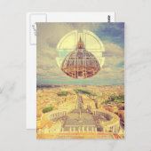 幾何バチカンセントピーターズスクエアバシリカイタリア ポストカード (正面/裏面)