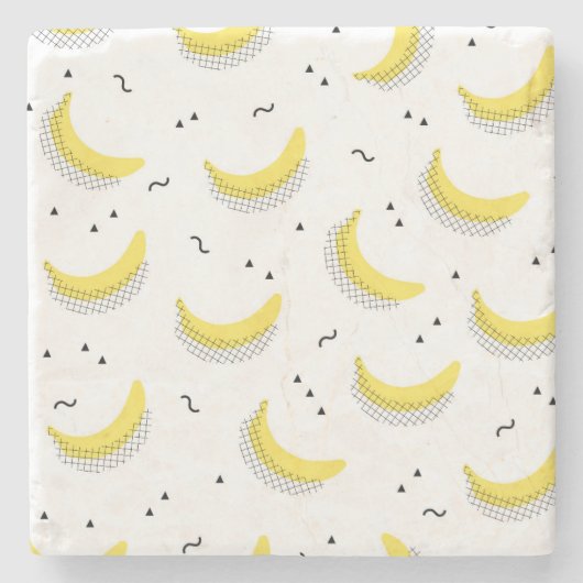 幾何バナナ ストーンコースター (正面)