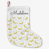 幾何バナナ|名前の追加 スモールクリスマスストッキング (正面)