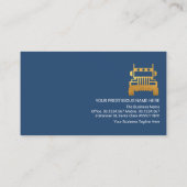 幾何パスタイリッシュターン金ゴールドトラックドライバ 名刺 (裏面)