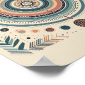 幾何パステルボホアート ポスター (角)